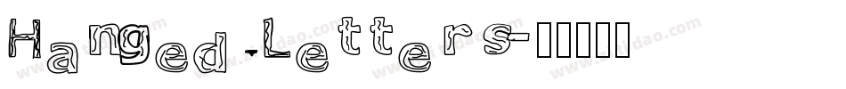 Hanged Letters字体转换